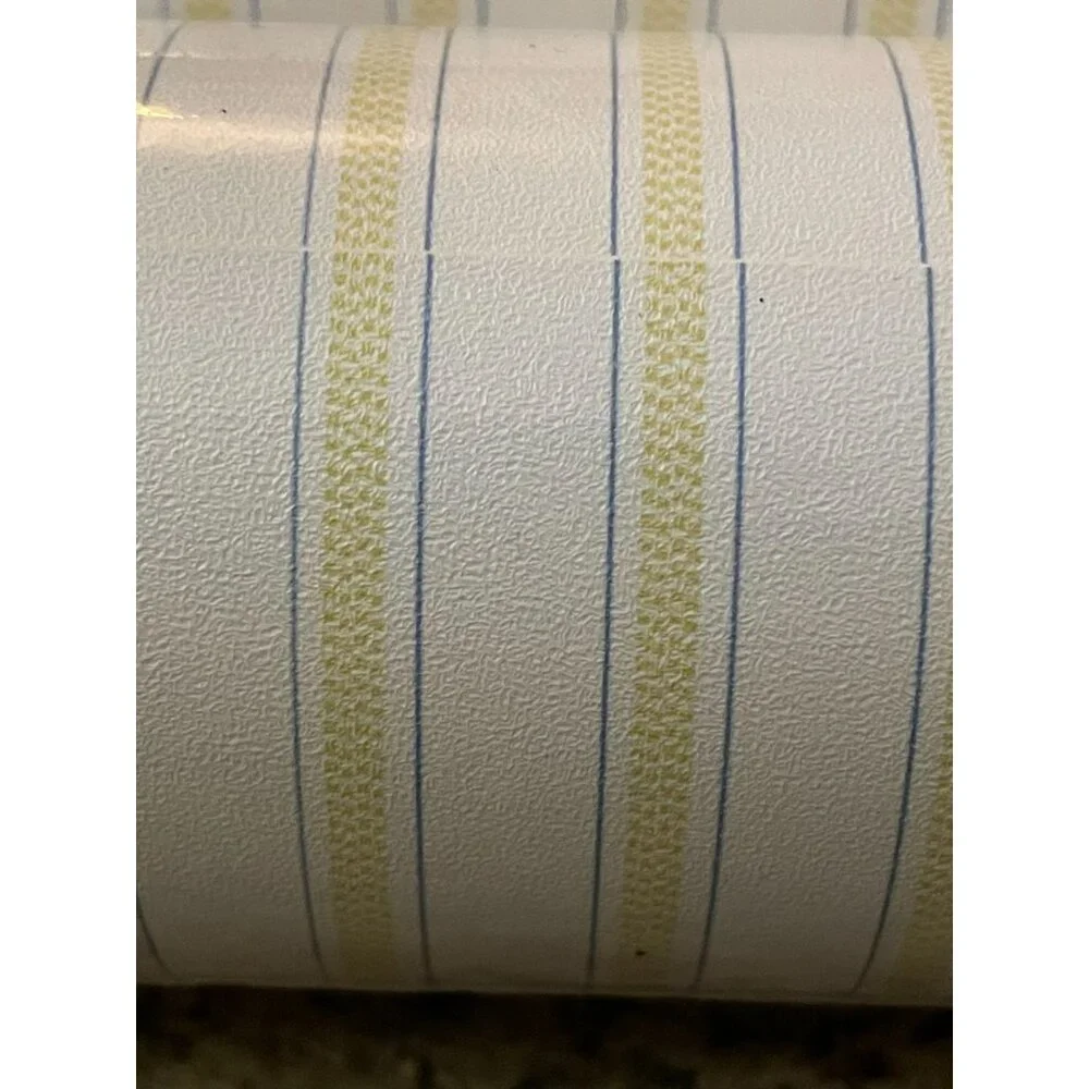 S.A. Maxwell Wallpaper NEW 2 Bolts Yellow Blue Striped
